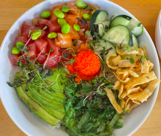 NDMK Fish House signature dishes Fresh Poke Bowls
Grilled Fish Tacos
Seafood Salads